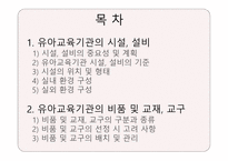 유아교육기관의 환경구성 -2