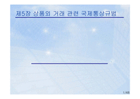[국제통상] 상품외 거래 관련 국제통상규범-1