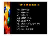 [사업계획서] 인터넷 파티플래닝 Party Planning 사업계획서-2