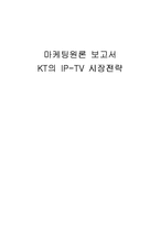 [마케팅] KT의 IP-TV 시장전략-1