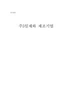 [인적자원관리] 주5일제와 제조기업-1