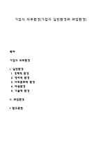 기업의 외부환경(기업의 일반환경과 과업환경)-1