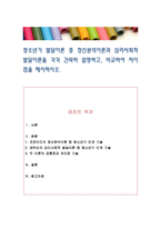 청소년기 발달이론 중 정신분석이론과 심리사회적 발달이론을 각각 간략히 설명하고, 비교하여 차이점을 제시하시오-1