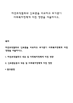 자선조직협회와 인보관을 비교하고 두기관이 사회복지정책에 미친 영향을 서술하시오-1