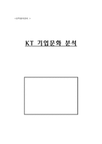 [조직문화] KT 기업문화 분석-1