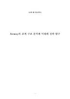 [조직행동론] 암웨이 Amway의 조직 구조 분석과 미래의 전략 탐구-1