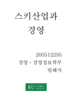 스키산업과 경영-1