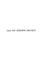 러쉬 LUSH 경영전략과 SWOT분석-1