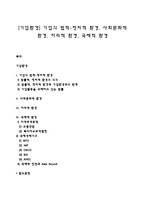 [기업환경] 기업의 법적-정치적 환경, 사회문화적 환경, 지리적 환경, 국제적 환경-1