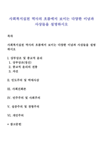 사회복지실천 역사의 흐름에서 보이는 다양한 이념과 사상들을 설명하시오-1