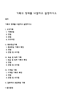 기록의 형태를 나열하고 설명하시오-1