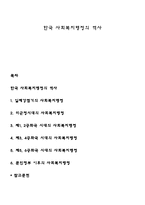한국 사회복지행정의 역사-1