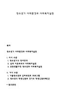 청소년기 사회환경과 사회복지실천-1