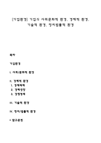 [기업환경] 기업의 사회문화적 환경, 경제적 환경, 기술적 환경, 정치법률적 환경-1
