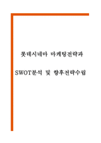 롯데시네마 마케팅전략과 SWOT분석-1