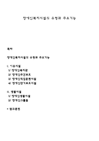 장애인복지시설의 유형과 주요기능-1
