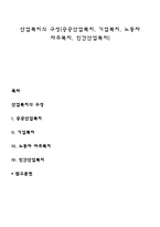 산업복지의 구성(공공산업복지, 기업복지, 노동자 자주복지, 민간산업복지)-1