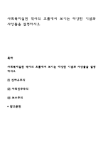 사회복지실천 역사의 흐름에서 보이는 다양한 이념과 사상들을 설명하시오-1