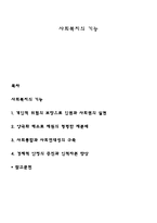사회복지의 기능-1