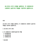 로스만의 3가지 모형을 설명하고, 각 모형에서의 사회복지 실천가의 역할을 구분하여 설명하시오-1