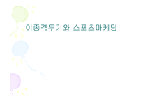 [스포츠마케팅] 이종격투기와 스포츠마케팅-1