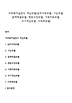 사회복지실천의 개입모델(심리사회모델, 기능모델, 문제해결모델, 행동수정모델, 가족치료모델, 위기개입모델, 사회화모델)-1