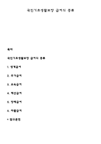 국민기초생활보장 급여의 종류-1