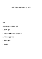 국민기초생활보장제도의 평가-1