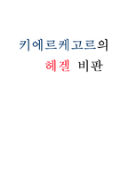 키에르케고르의 헤겔 비판-12