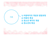 사회복지개론 아동복지의 개념 아동의 특성 청소년 복지의 개념 청소년의 특성 아동복지의 발달 청소년의 권리와 책임 아동 문제 아동 학대-11