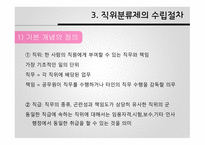 공직분류체계 직위분류제 계급제 한국 공직분류체계 직위분류제 발전 직위분류제의 특징 직무분석 직무평가-7