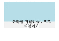 온라인 저널리즘 대안언론의 성장 프로퍼블리카 인터넷 대안언론 대안 매체 운동 프로퍼블리카 소개 퓰리처상 국내 언론의 문제점-1