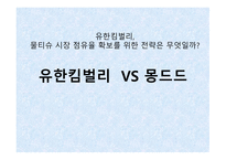 유한킴벌리 사례 유한킴벌리마케팅 유한킴벌리 경영전략 물티슈 시장 몽드드 마케팅 시장 점유율 시장분석 제품분석-1