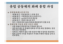 유럽 통화통합 통화통합의 역사 유로화 현황 화폐 통합역사 화폐 통합 과정 유럽통화연맹 국제통화기금 국제경제안정화 기구-12