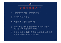 문화비평 방법론 문화비평의 기능 좋은 비평 문화 비평의실제적 적용 사회문화적 영향력 기호학과 문화비평 정신분석학과 문화비평 문화비평의 기능-10