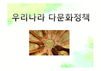 우리나라다문화정책 다문화정책 국내외환경분석내용 다문화정책의기본구상 정부부처별다문화정책 다문화정책의집행 주요대상별다문화정책방향-1