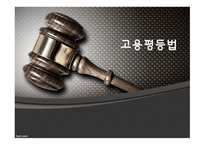 고용평등법 채용차별 (여성)승진차별 임금차별 직장 내 성희롱-1