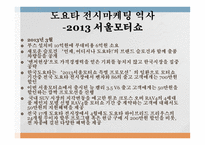 도요타의 한국시장 한국시장 진출 도요타의 역사 한국도요타 마케팅 동향 전시마케팅 역사 서울모터쇼-14
