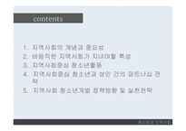 청소년과 지역사회 지역사회의 개념 지역사회중심 청소년활동 청소년개발 정책방향-2