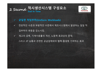 재고 관리 성공사례 적시생산시스템(JIT) 전통적 시스템(JIC) TOYOYA 자동차 사례 초점화 공장-10