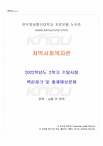 2022년 2학기 지역사회복지론 기말시험 핵심체크-1
