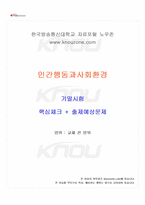 2024년 2학기 인간행동과사회환경 기말시험 핵심체크-1