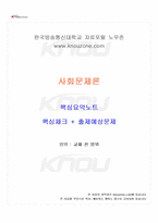 2025년 1학기 사회문제론 교재전범위 핵심요약노트-1