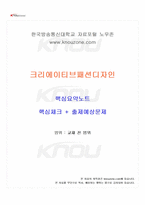 2025년 1학기 크리에이티브패션디자인 교재 전 범위 핵심요약노트-1