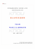 2025년 2학기 청소년인권과참여 기말시험 핵심체크-1