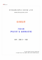 2026년 1학기 마케팅론 기말시험 핵심체크-1