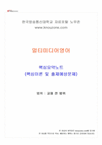 2026년 1학기 멀티미디어영어 교재 전 범위 핵심요약노트-1