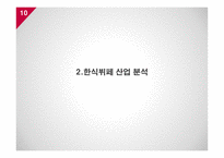 외식산업 정의 특성 외식산업 환경분석 외식산업 뷔페 브랜드마케팅 서비스마케팅 글로벌경영 사례분석-10