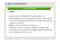 미국의 장애인복지 영국의 장애인복지 장애인정의 장애인현황 장애인복지대책 미국장애인법(ADA)-8