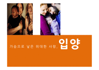 입양 입양의정의 입양정책 국내입양정책 외국의입양정책 입양정책의개선방안 입양의현황 입양의목적과유형-1